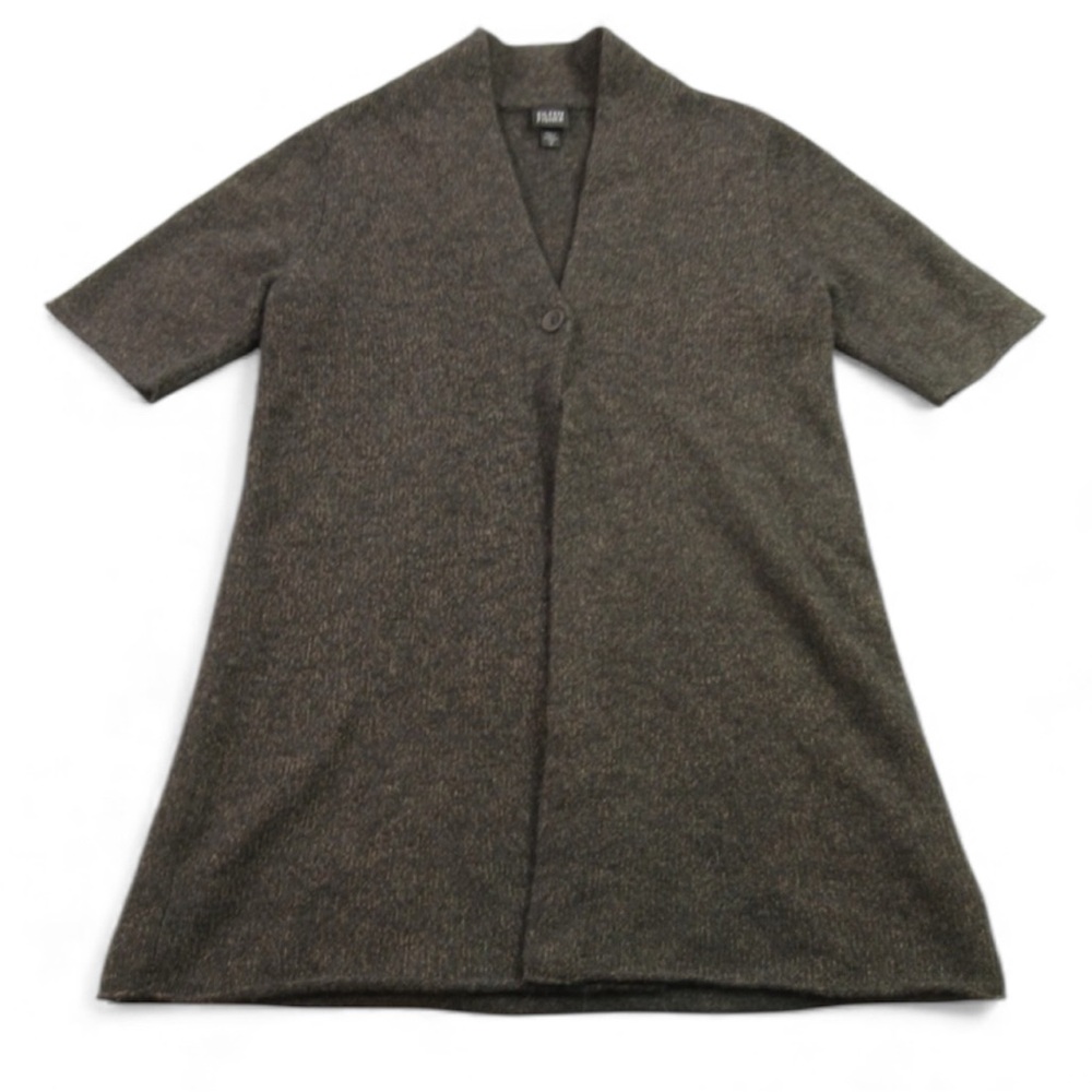 Eileen Fisher Cardigan One Button Merino Wool Blend Size Large - Picture 2 of 7